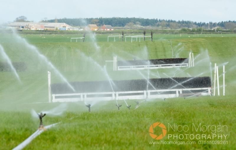 Watering at Garthorpe Point-to-Point course
